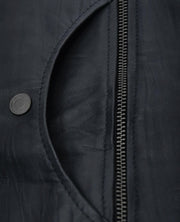Men's Maven Moto Round Neck Leather Jacket