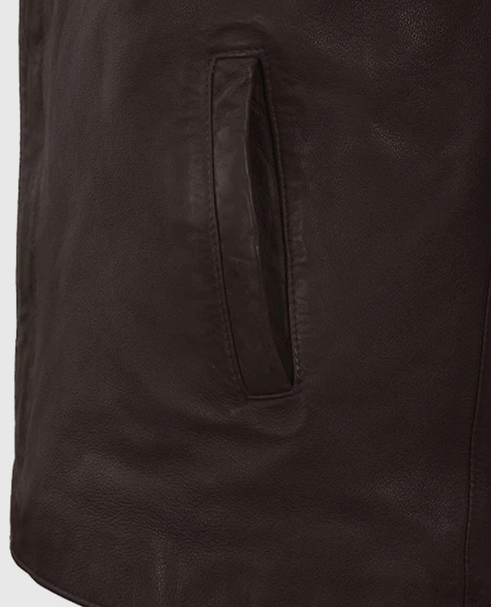 Men's Motorad Brown Biker Leather Jacket