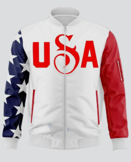 U.S. Olympic 2024 Snoop Dogg Leather Jacket