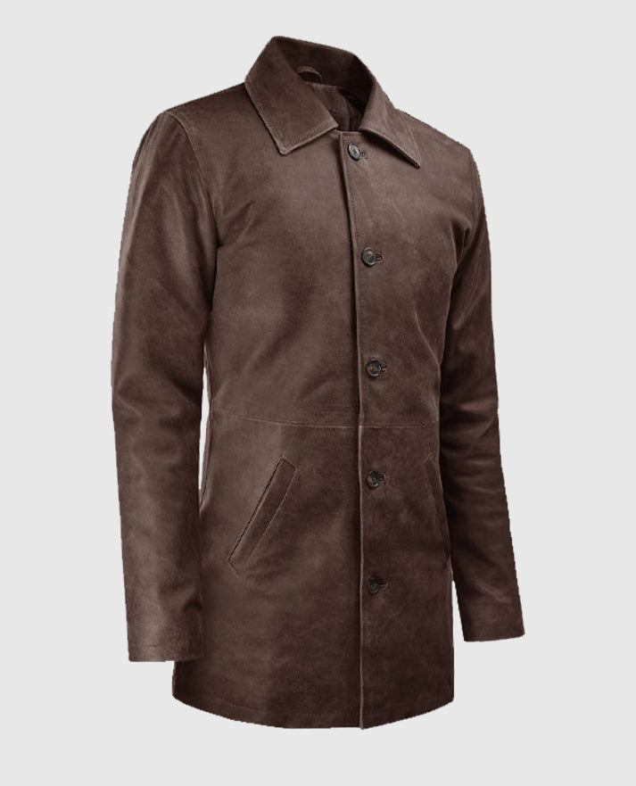 Supernatural Jensen Ackles Leather Trench Coat