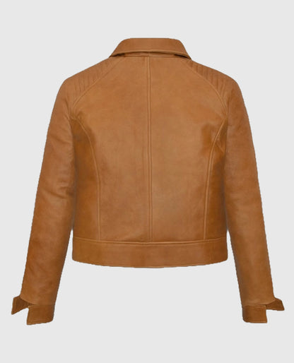 Jenna Ortega Finestkind Brown Leather Jacket