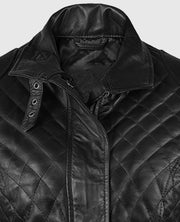 Emily Blunt Black Quilted Jacket