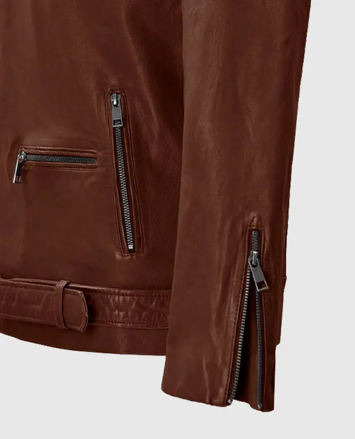 Mens' Rutland Tan Leather Riding Jacket