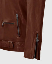 Mens' Rutland Tan Leather Riding Jacket