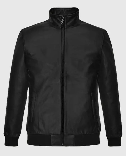 Ryan Reynolds Comic Con Black Leather Jacket
