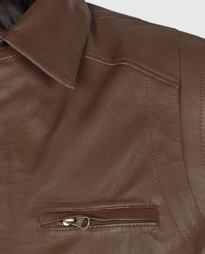 Men's Hunter Leather Bomber Jacket