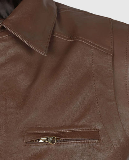 Men's Hunter Leather Bomber Jacket