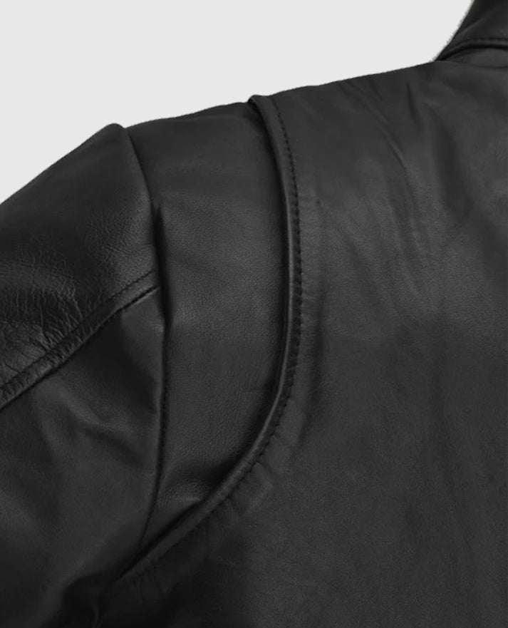 Robert Downey Jr. Iron Man Black Leather Jacket