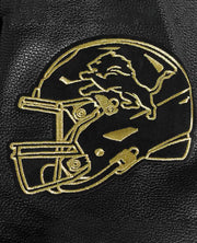 Detroit Lions Full-Zip Black Varsity Jacket
