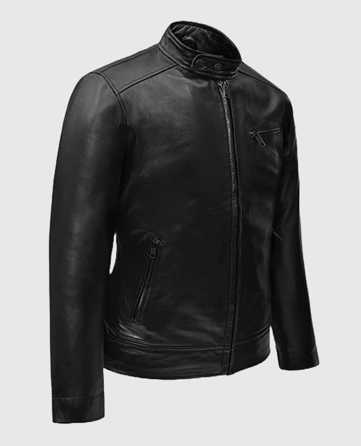 Michael Fassbender Frank Film Leather Jacket