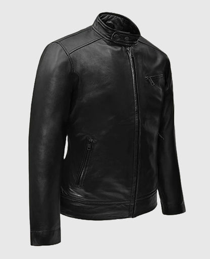 Michael Fassbender Frank Film Leather Jacket