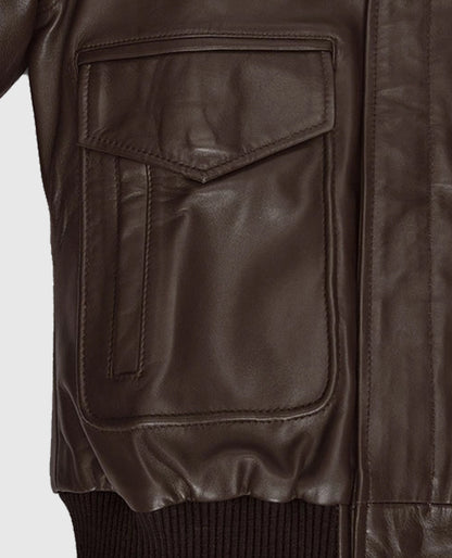 Kendall Jenner Bomber Leather Jacket