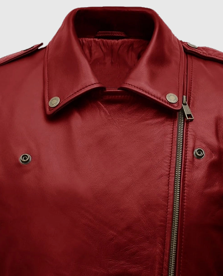 Emilia Clarke Last Christmas Biker Leather Jacket