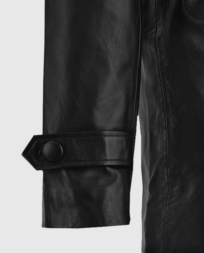 Men's Vintage Trench 1970's Leather Coat