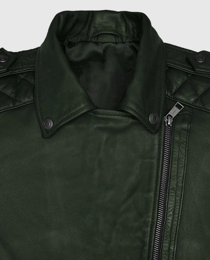 Victoria Justice Spanish Green Leather Jacket