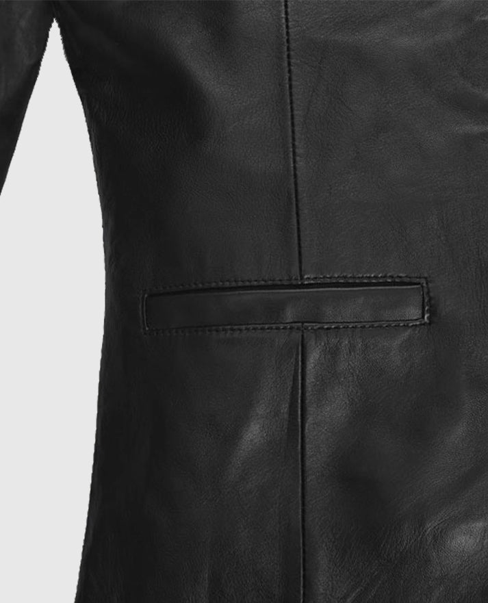 Milla Jovovich Black Leather Jacket
