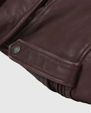 Men's Rider Burgundy Falcon Leather Jacket