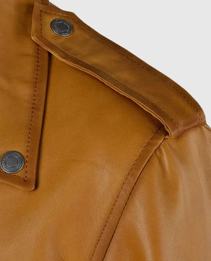 Men's Caramel Brown Rutland Riding Leather Jacket