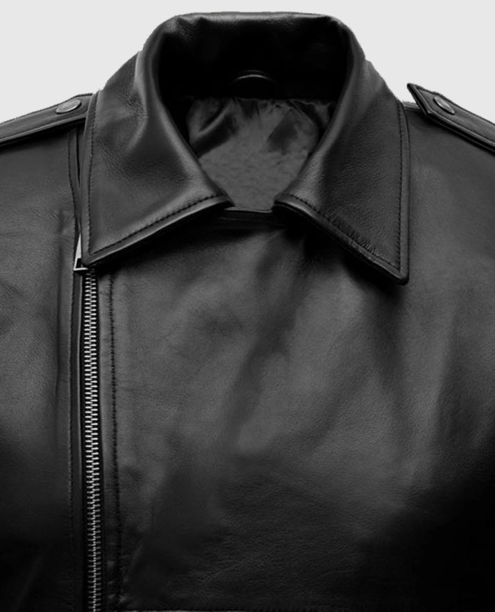 Cate Blanchett Black Leather Jacket