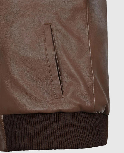 Men's Hunter Leather Bomber Jacket