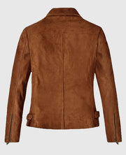 Vanessa Hudgens Brown Suede Leather Jacket