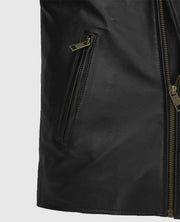 Robert Downey Jr. Iron Man Black Leather Jacket