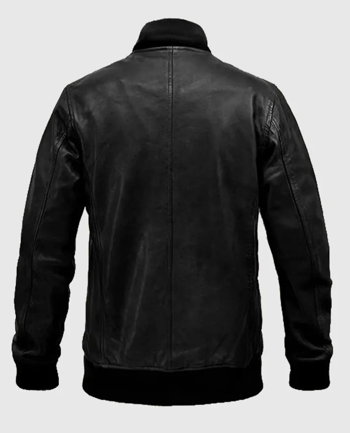 Tom Cruise Leather Bomber Jacket