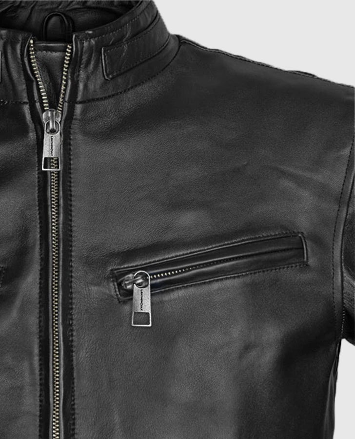 Vin Diesel Fast And Furious 6 Black Leather Jacket