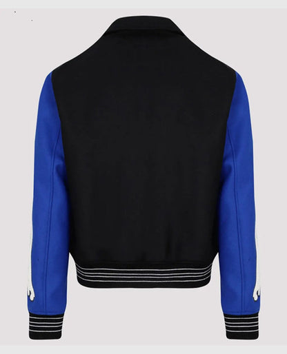 Amiri Bones Letterman Wool Jacket