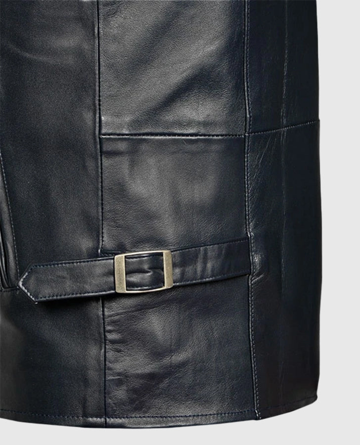 Vin Diesel Fast And Furious 6 Blue Leather Jacket