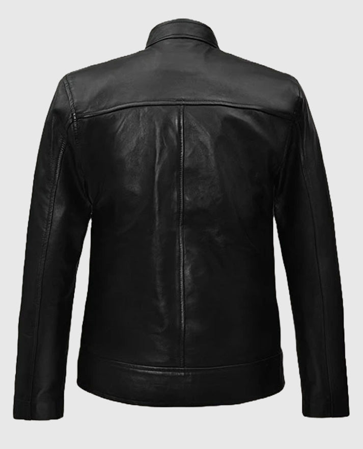 Michael Fassbender Frank Film Leather Jacket