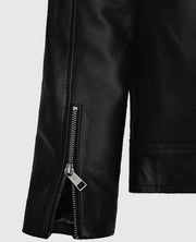 Michael Fassbender Black Leather Jacket