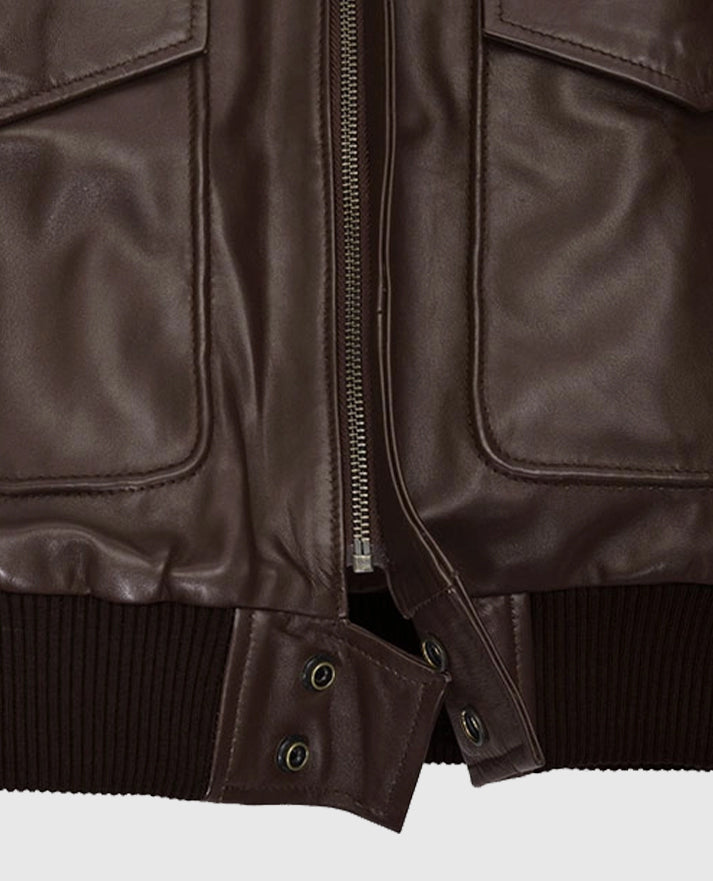 Kendall Jenner Bomber Leather Jacket