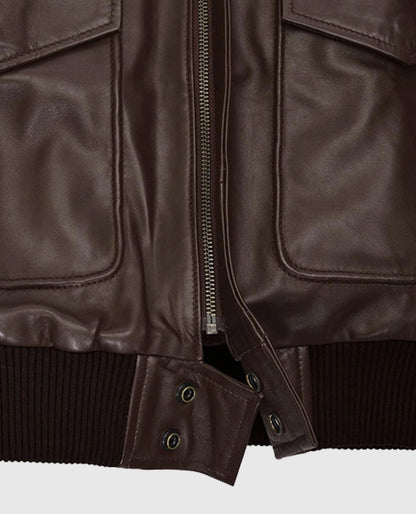 Kendall Jenner Bomber Leather Jacket