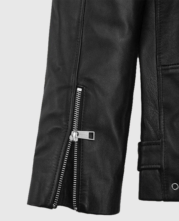 Bruno Mars Black Biker Leather Jacket