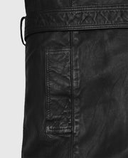 Kim Kardashian Leather Long Coat
