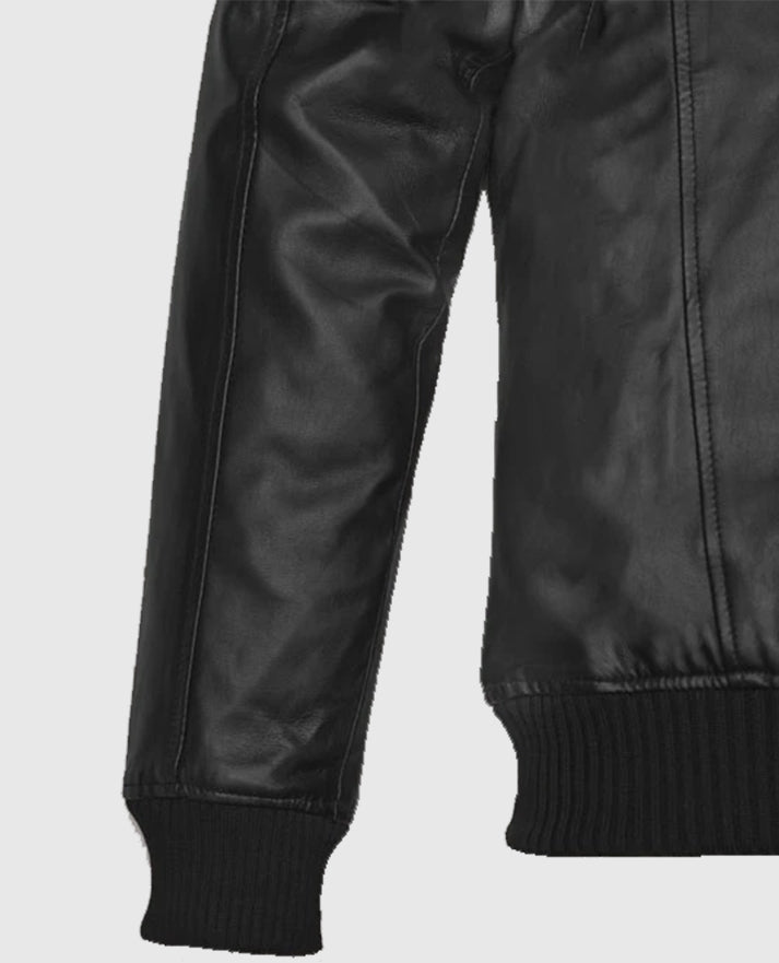 Chris Evans Bomber Leather Jacket