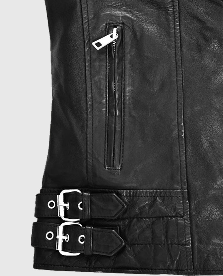 Lucy Hale Black Leather Jacket
