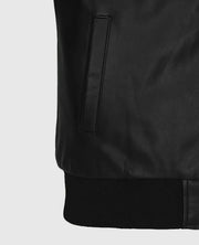 Ryan Reynolds Comic Con Black Leather Jacket