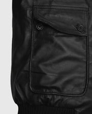 X-Men Ryan Reynolds Black Leather Jacket