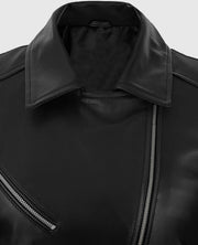 Adele Exarchopoulos Black Leather Jacket