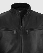 Henry Cavill Black Biker Leather Jacket