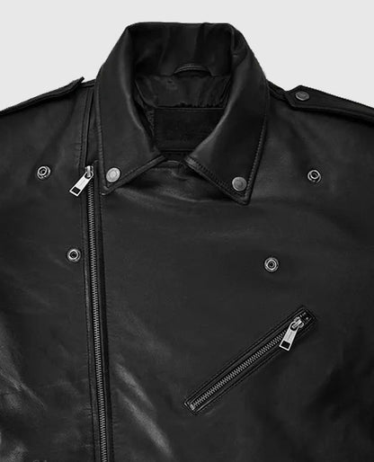 WWE Triple H Black Leather Jacket