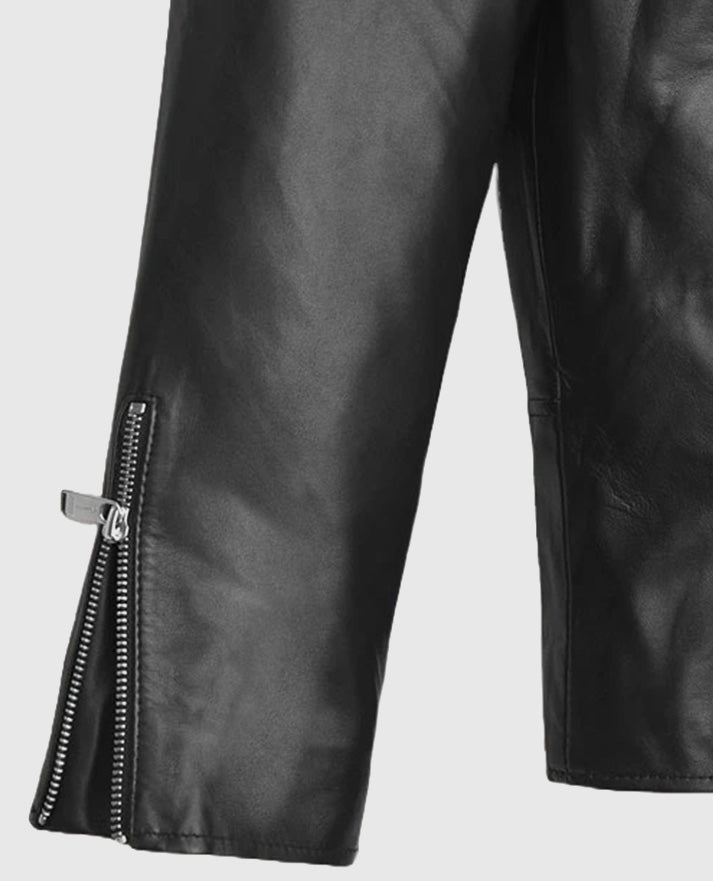 Michael B. Jordan Black Leather Jacket