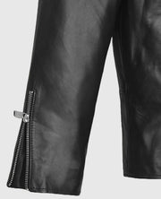 Michael B. Jordan Black Leather Jacket