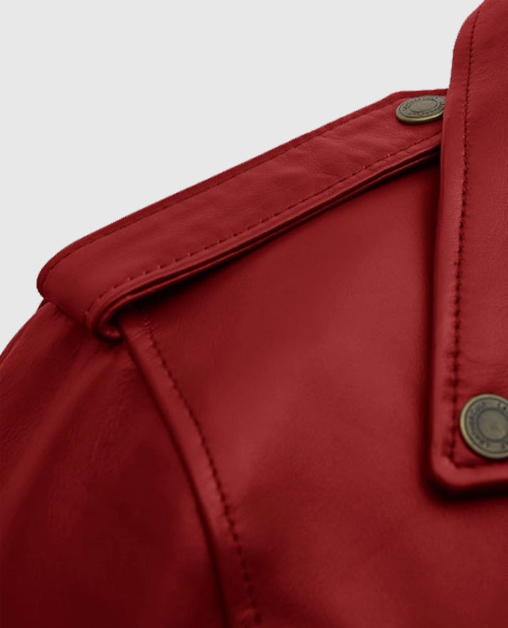 Emilia Clarke Last Christmas Biker Leather Jacket