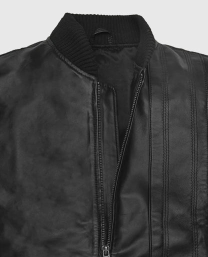 Chris Evans Bomber Leather Jacket