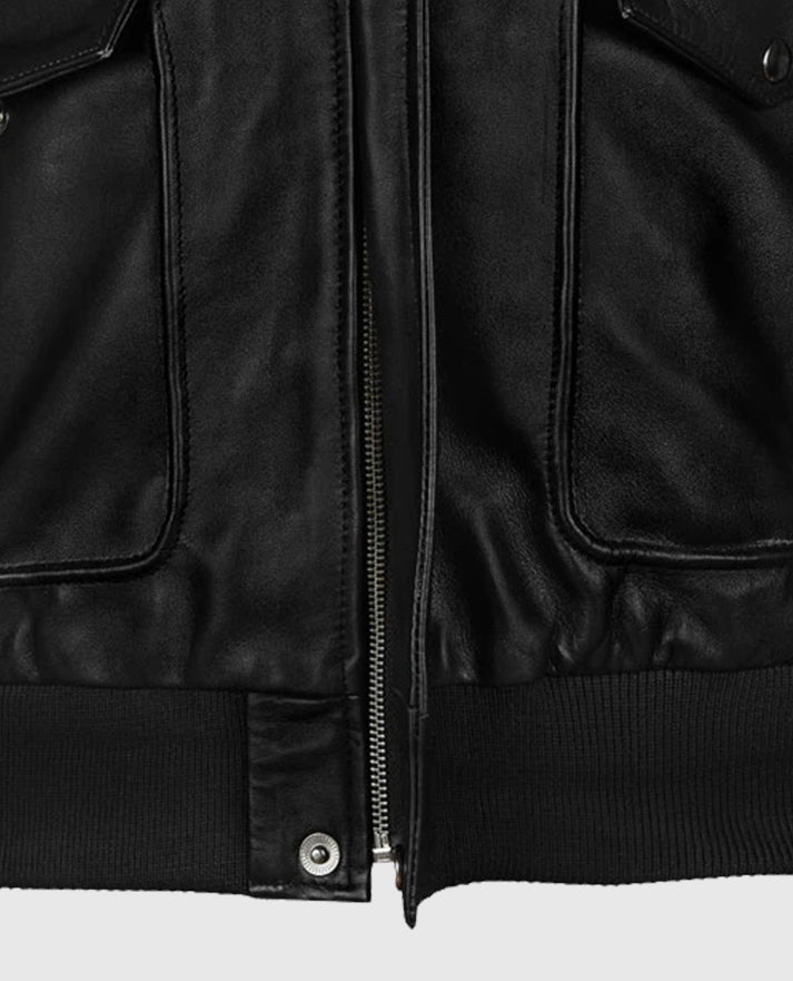 Men's Flight Bomber A2 Leather Jacket