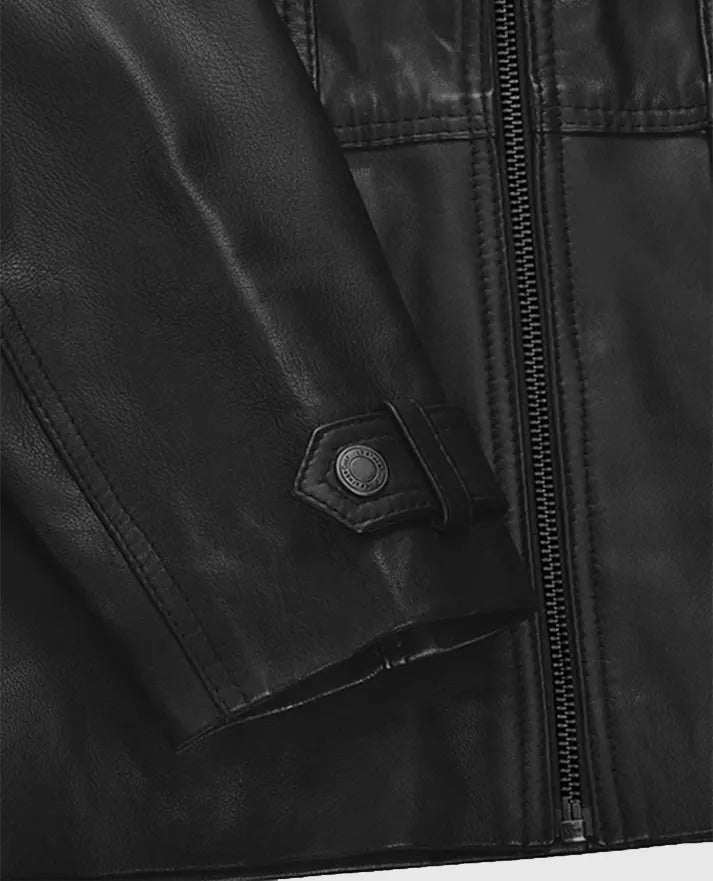 Paul Wesley The Vampire Diaries Black Leather Jacket