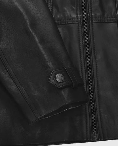 Paul Wesley The Vampire Diaries Black Leather Jacket